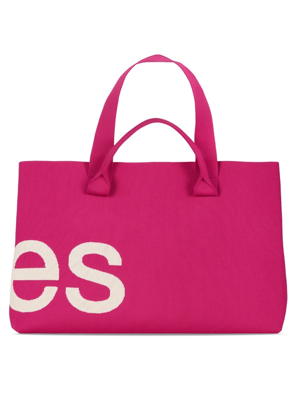 1:1 Curves Knit Tote | Raspberry - Picture 2 of 3
